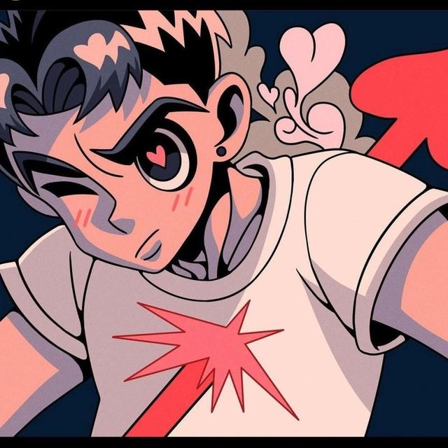 情头漫画 情侣，情侣头像丨一对两张漫画情头微信（插画风漫画风情侣头像）