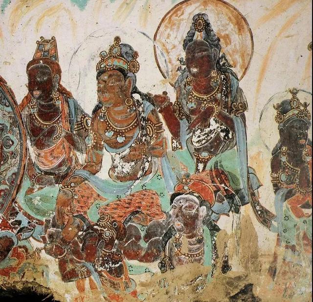 敦煌壁画图片大全，敦煌飞天壁画高清图（敦煌壁画对于中国画坛的影响）