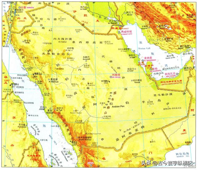亚洲属于哪个国家，黎巴嫩是哪个国家（亚洲各国地形图）