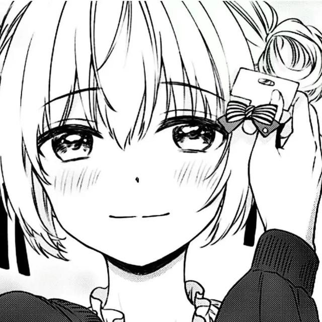 动漫黑白害羞流口水头像女，黑白动漫女头微信（哪朵玫瑰 没有荆棘）