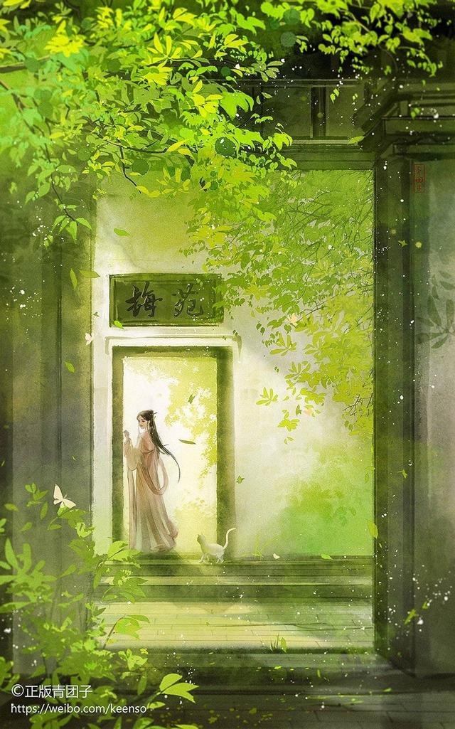 古装唯美图片,一家三口古装唯美图片(述说踏青寻柳之