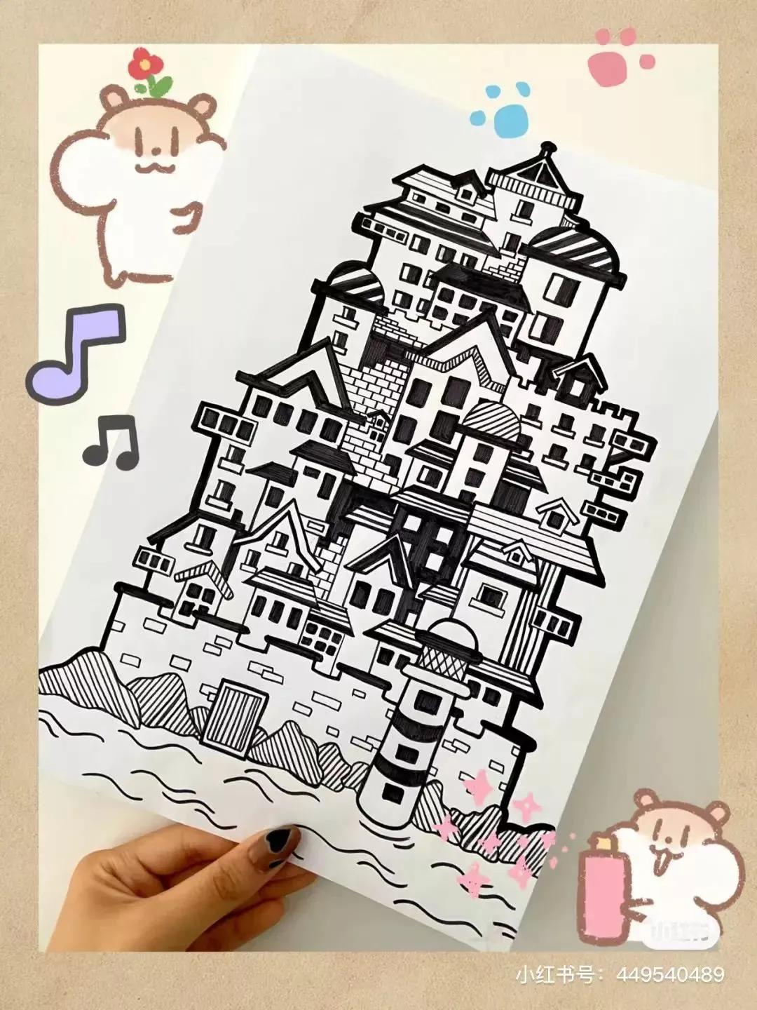 二次元人物简笔画(画动漫人物全身教程)
