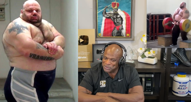 健美祖师爷罗尼各种纪录，罗尼被“希腊大灰熊”的举重视频震惊了