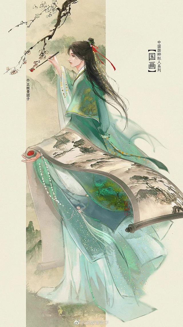 古风画手绘简单，古风简笔画怎么画（18张古风的国粹拟人合集）