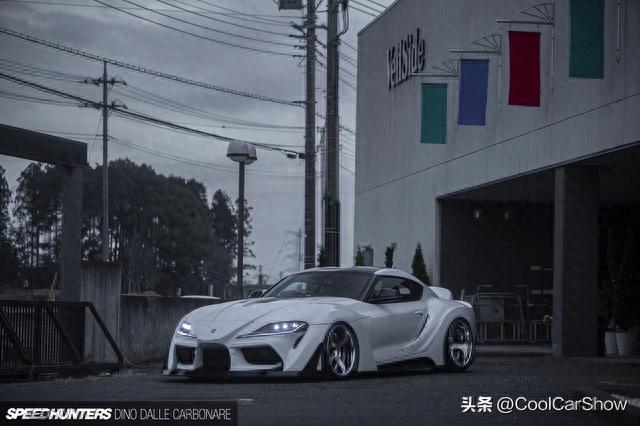 丰田supra a90，VeilSide宽体上身的丰田Supra更有超跑范