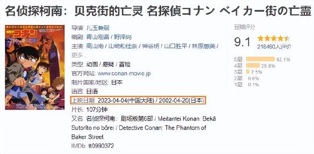 贝克街的亡灵豆瓣，贝克街的亡灵普通话合集（《名侦探柯南》翻车了吗）