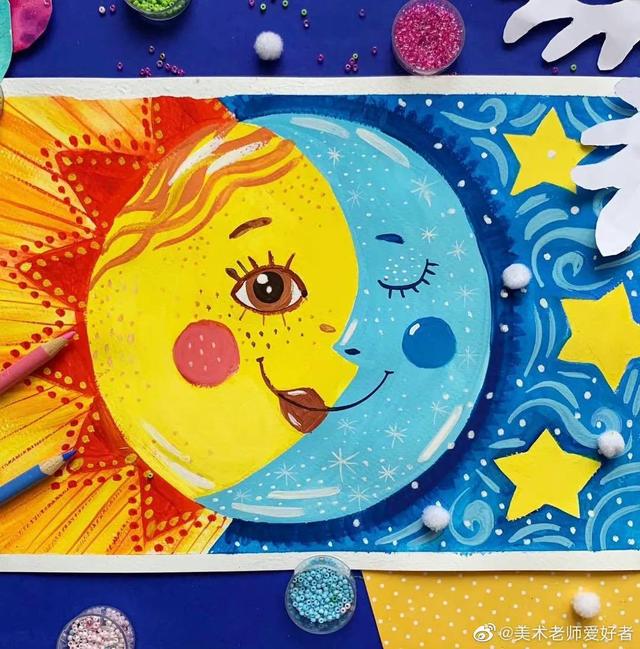 7-12岁儿童手工画，童真动物绘