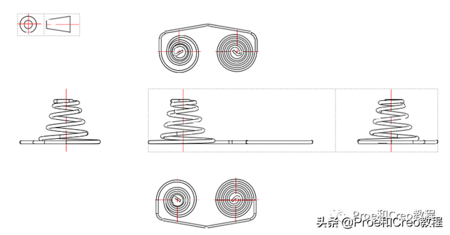creo怎么画弹簧、弹簧画法，creo绘制弹簧（Proe/Creo弹簧基础知识简介）