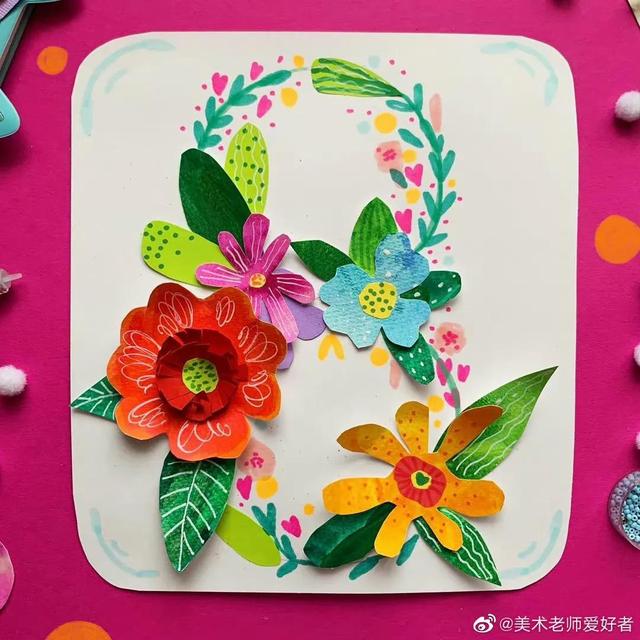 7-12岁儿童手工画，童真动物绘