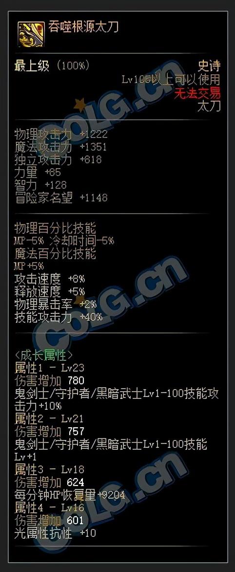 dnf混沌魔灵用什么武器（地下城105版本混沌魔灵特化武器属性一览）