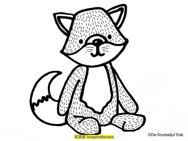 狐狸怎么画简单又漂亮，狐狸怎么画好看又霸气又简单（11张手绘森林中的小狐狸卡通儿童简笔画）