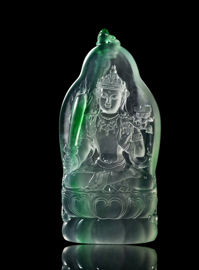 虚空藏菩萨玉吊坠,佩戴虚空藏菩萨吊坠有什么讲究吗(玻璃种翡翠的表现