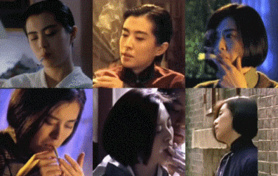 吸烟女生头像微信，吸烟女生头像（浪姐聚会被拍到室内抽烟）