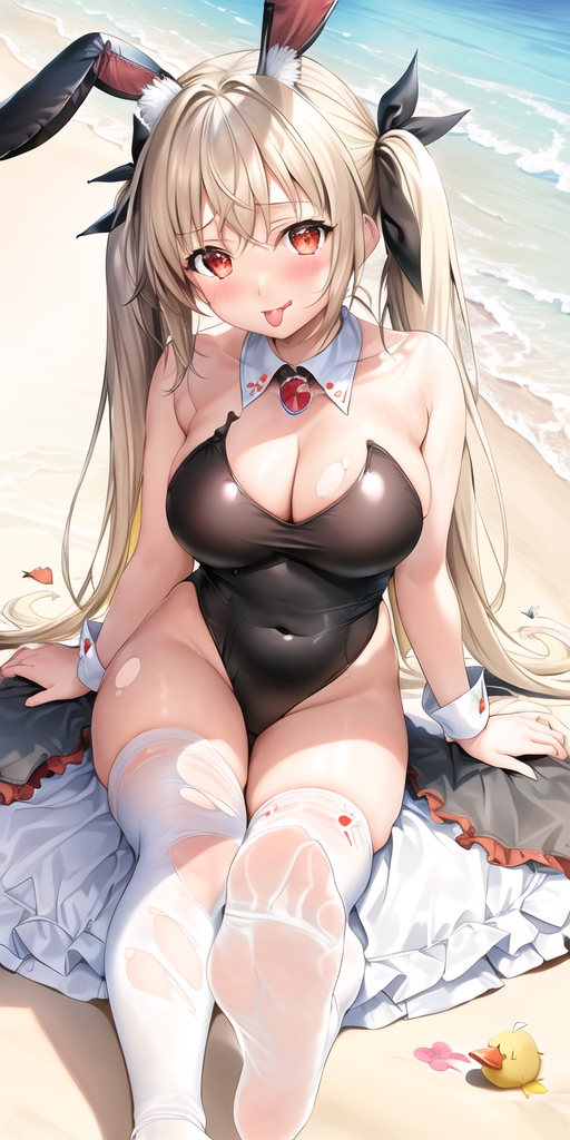 夏天的画怎么画简单又漂亮，夏天简笔画怎么画（AI绘画 海边夏日3）