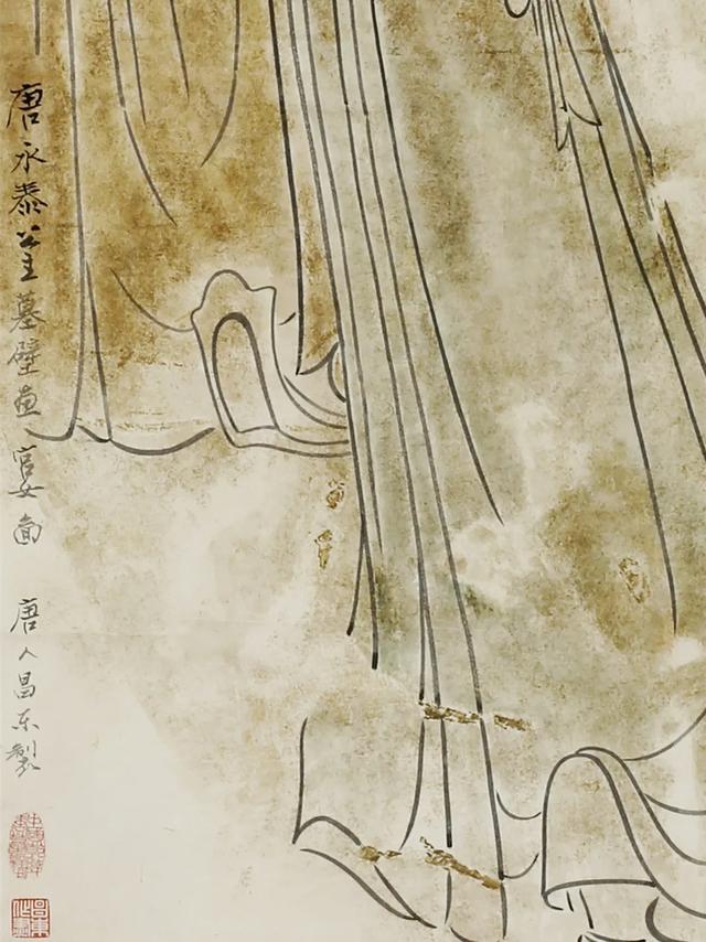 唐代墓室壁画作品，已成为国潮中顶流IP。唐代壁画临摹绘画作品收藏热