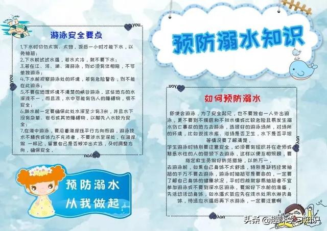 画一张最简单的防溺水手抄报，简单防溺水手抄报怎么画（防溺水安全教育小报大全）