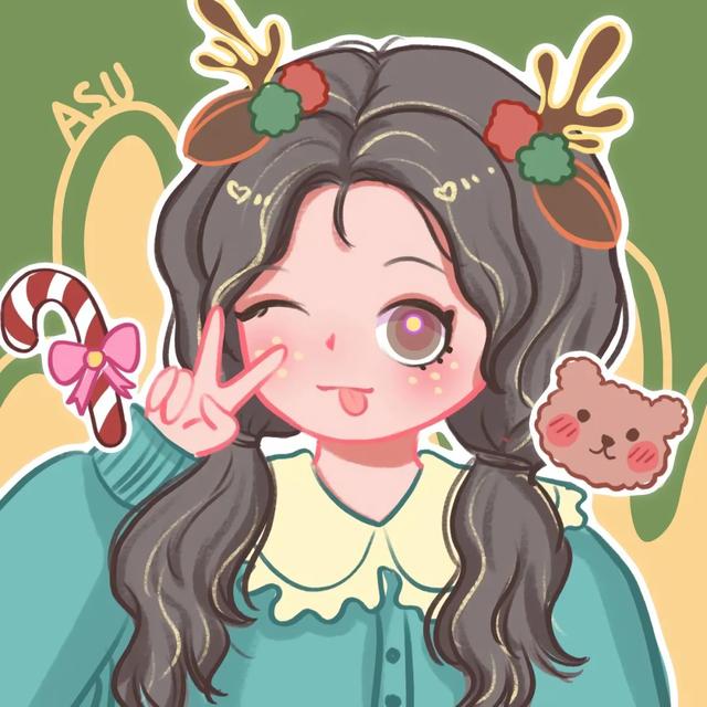 可爱卡通图片女孩甜美，啊啦 可爱卡通图片女生微信（超可爱的手绘女生头像）