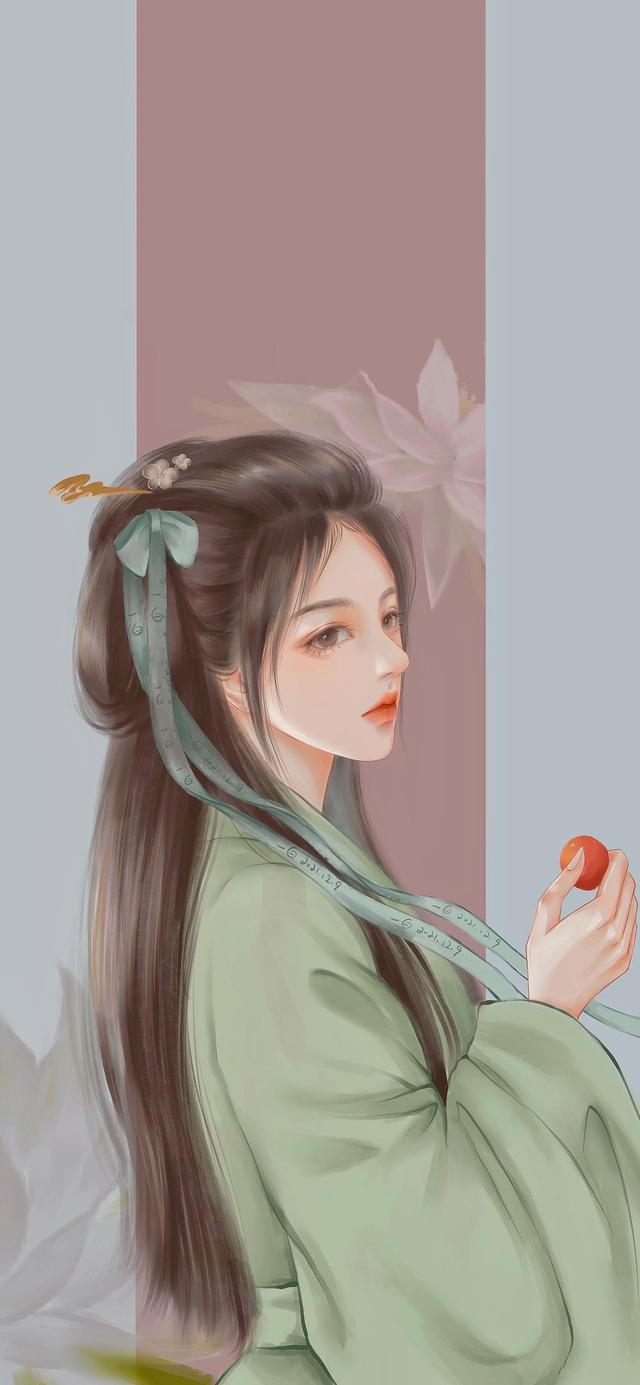 古风美女手绘妩媚图片