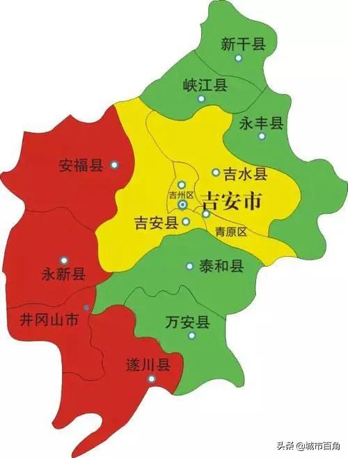 吉安市有几个县，吉安市有几个县有肯德基（2021年吉安市各区县GDP）