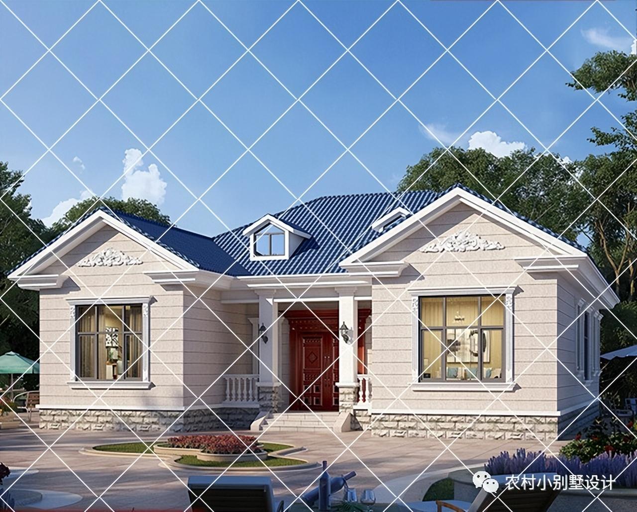 农村自建房楼梯一般多宽(农村自建房一层100平方设计图) - 珍缘易学