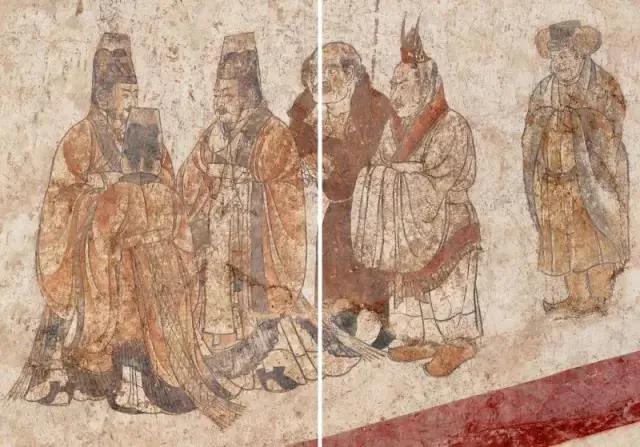 唐代墓室壁画作品，已成为国潮中顶流IP。唐代壁画临摹绘画作品收藏热