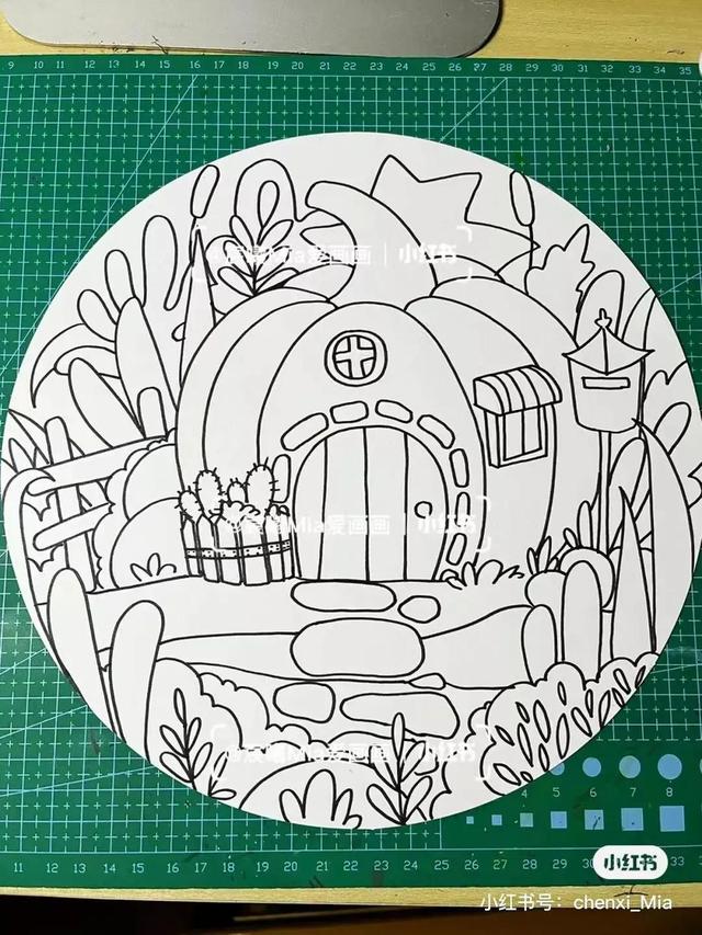 秋天最简单的画，简单秋天的简笔画方法（50张马克笔色彩丰富的秋天主题装饰画）