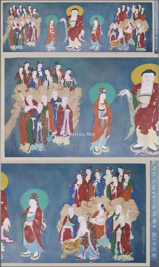 敦煌壁画图片大全，敦煌飞天壁画高清图（敦煌壁画对于中国画坛的影响）