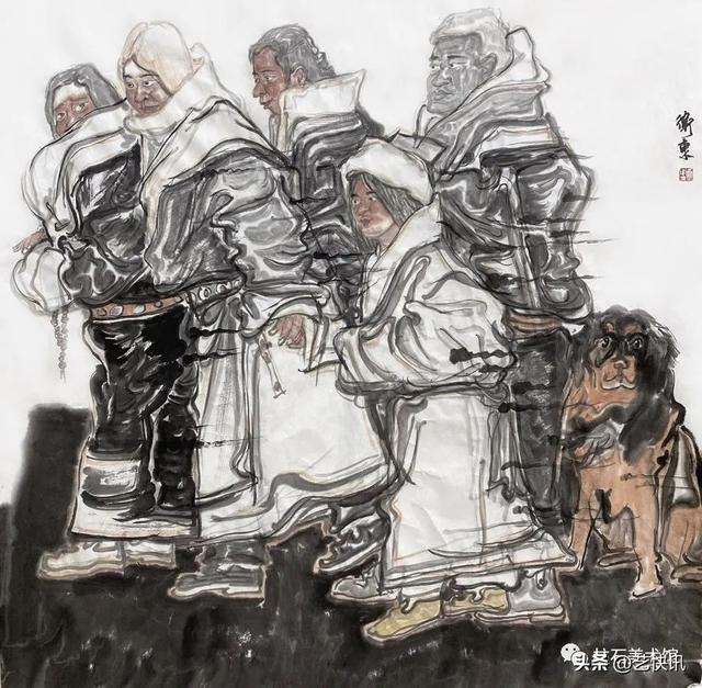 国画大写意人物画欣赏，写意人物画 ， 巫卫东