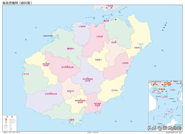 海南属于广东省吗，海南是不是广东省（广东省的海南岛共设1市16县）