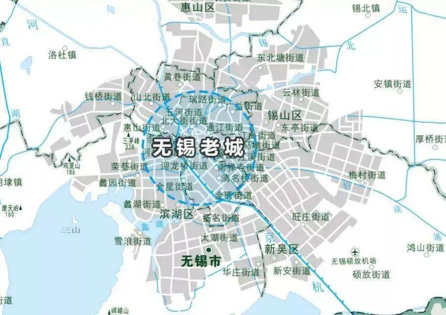 无锡区域划分图(无锡一共有几个区)