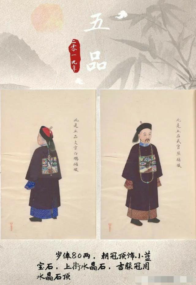 清代各式官服最新收藏价值图赏，清朝服饰女装图片（清代各品级官服图样）