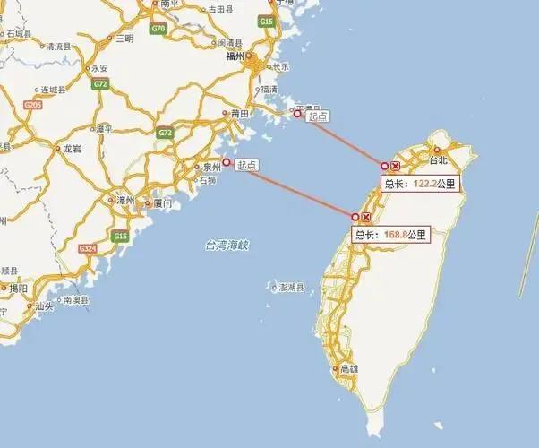 台湾离大陆最近距离多少公里，台湾海峡宽度多少公里（大胆预测统一台湾时间）