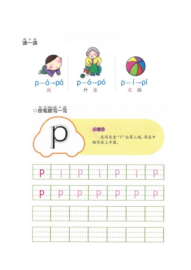 24个声母表，24个声母表和韵母表（幼小衔接拼音认读训练2）