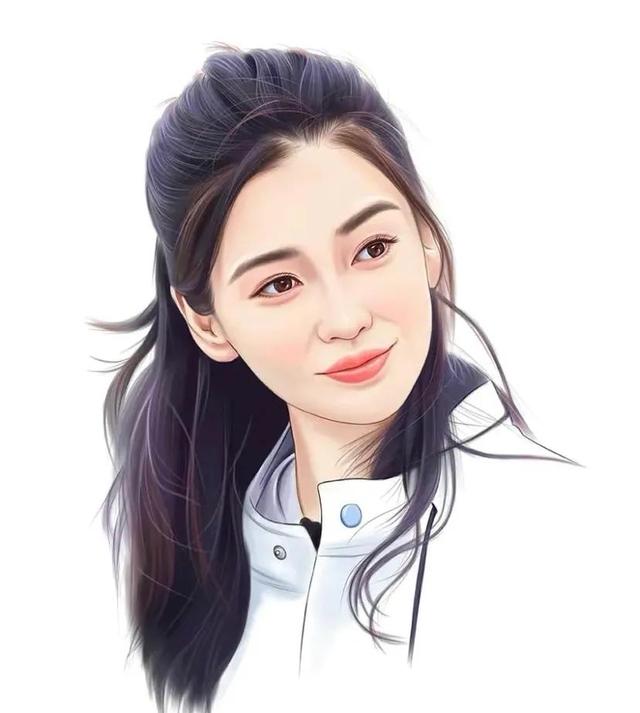 明星图片女生头像，明星真人头像微信（10幅手绘明星同款写实风头像送给你）