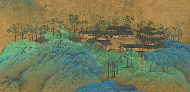 王希孟千里江山图，千里江山图王希孟的传世名作（王希孟《千里江山图》）