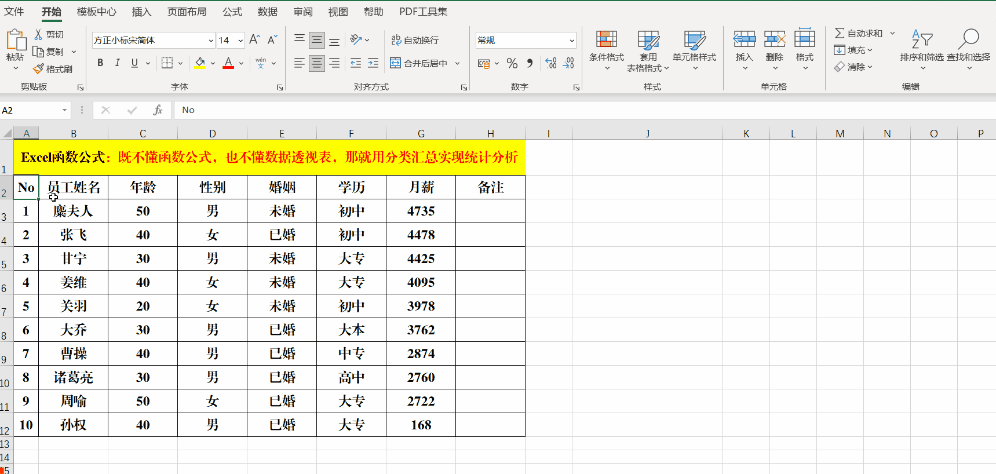 分类汇总怎么操作步骤，分类汇总怎么操作（那就用分类汇总实现统计分析）
