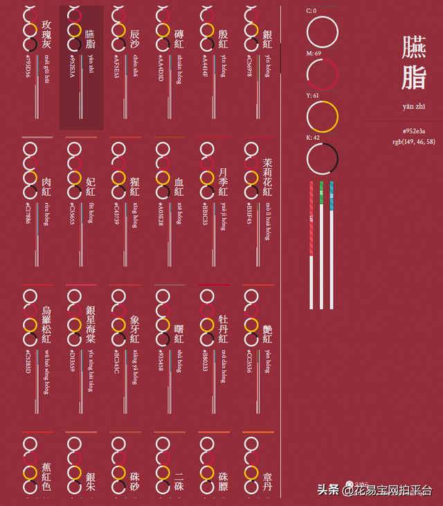 12种颜色的图片（2022秋冬十大流行色）
