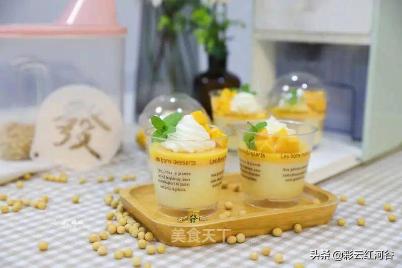 奶油布丁的制作方法优质，怎么用奶油做布丁（芒果豆乳奶油布丁）