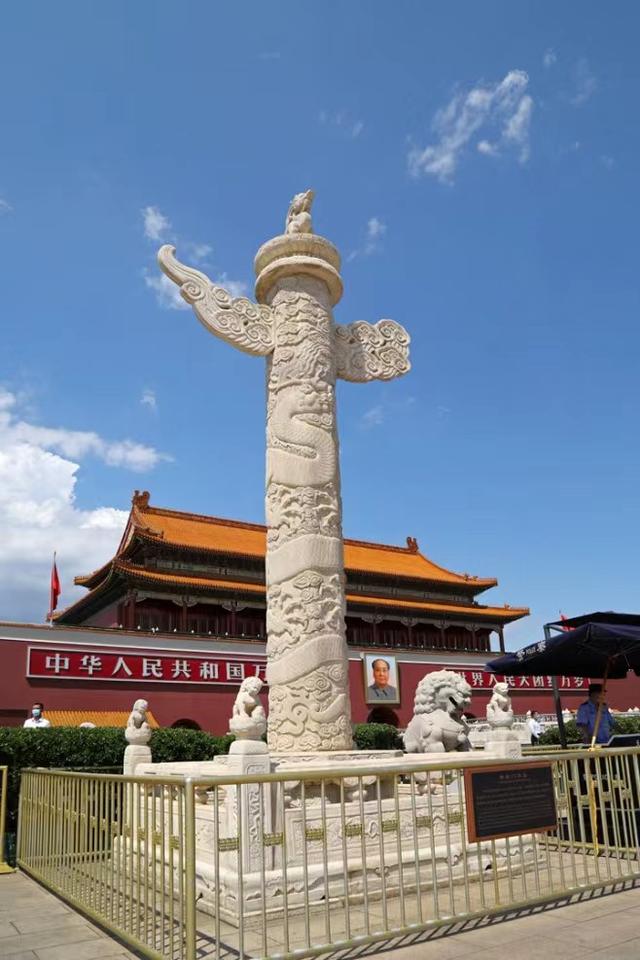 天安门前的华表，怎么画天安门前华表的简笔画（这4根重达20吨的天安门华表）