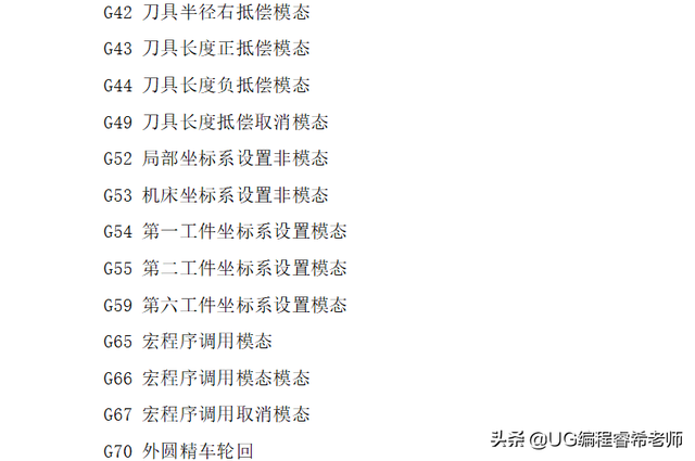 数控g代码大全，cnc加工中心常用g代码大全（数控加工中心G代码大全）