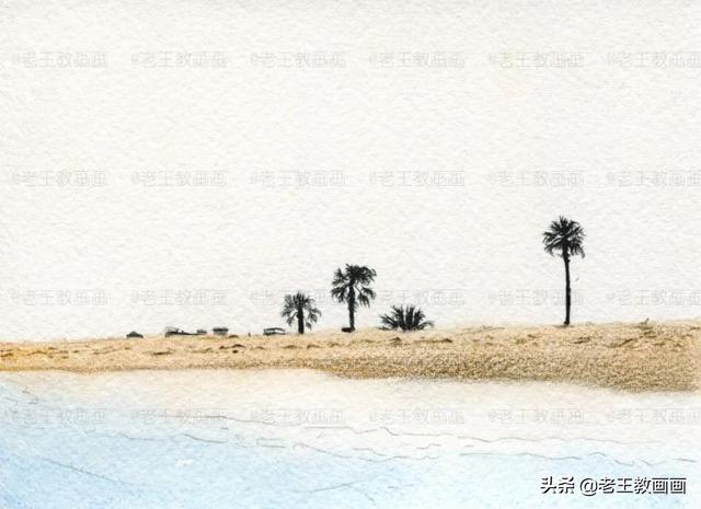 如何简单的画出海边的效果图，如何画一张海边的风景图（听说你想画彩铅风景画）