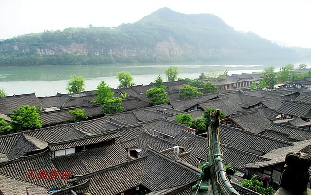 阆中古城景点地图高清版大图，初识中国风水宝地阆中古城