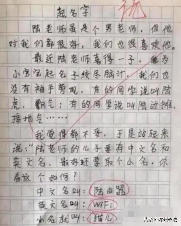 搞笑作文笑到吐血，超级搞笑作文笑得吐血（小学生那些让你笑到站不住的作文）