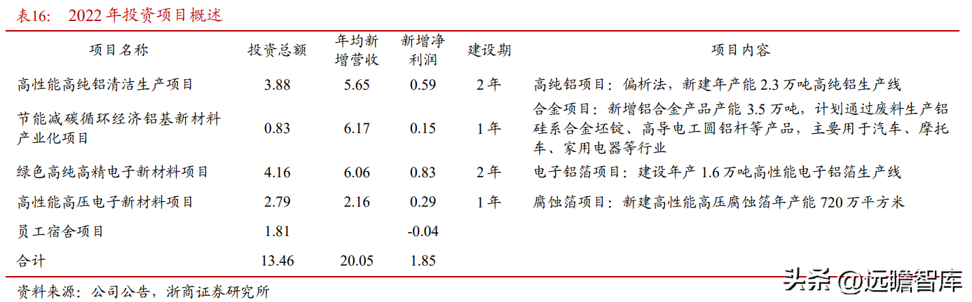 东阳光铝（全国领先的高纯铝龙头）