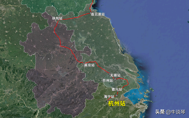 青岛到杭州高铁，超级高铁青岛到杭州（D784次列车运行线路图）