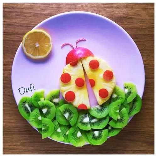 最简单的水果拼盘造型图片