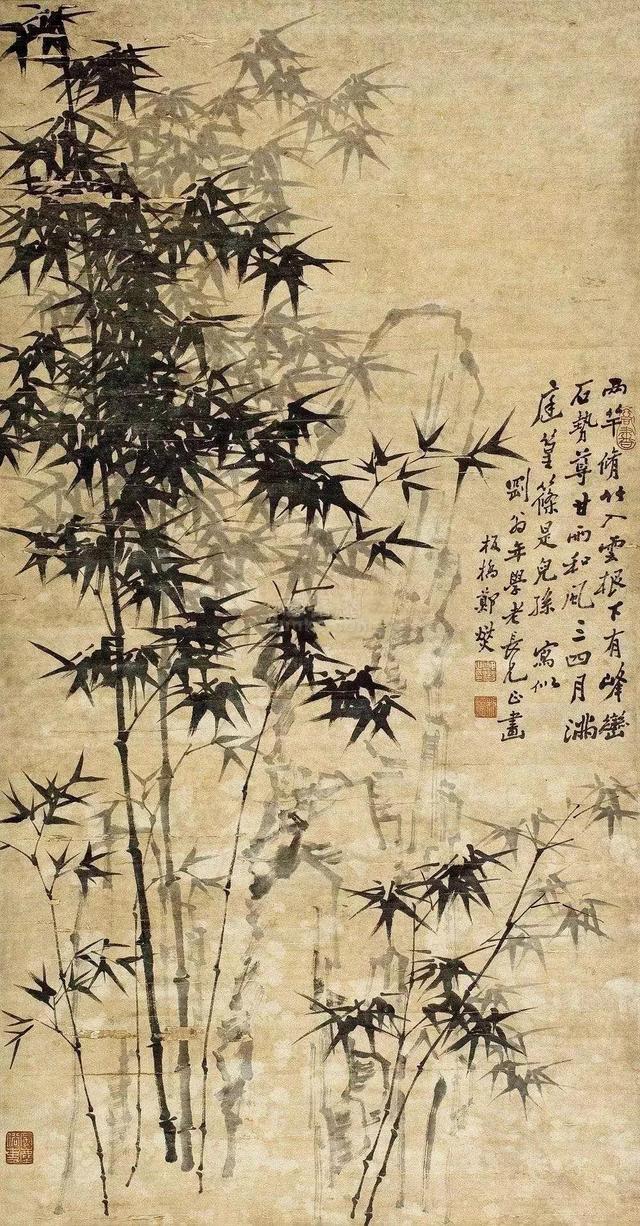 郑板桥兰竹图艺术鉴赏，扬州八怪之一郑板桥笔下兰花竹子