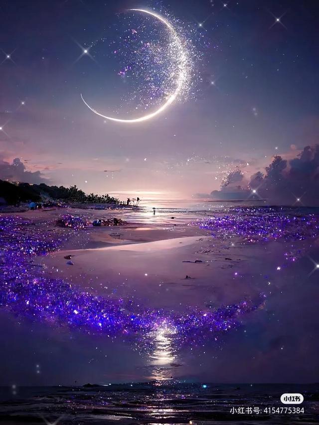 星空紫系,星空紫的颜色(手绘紫色星空图片)