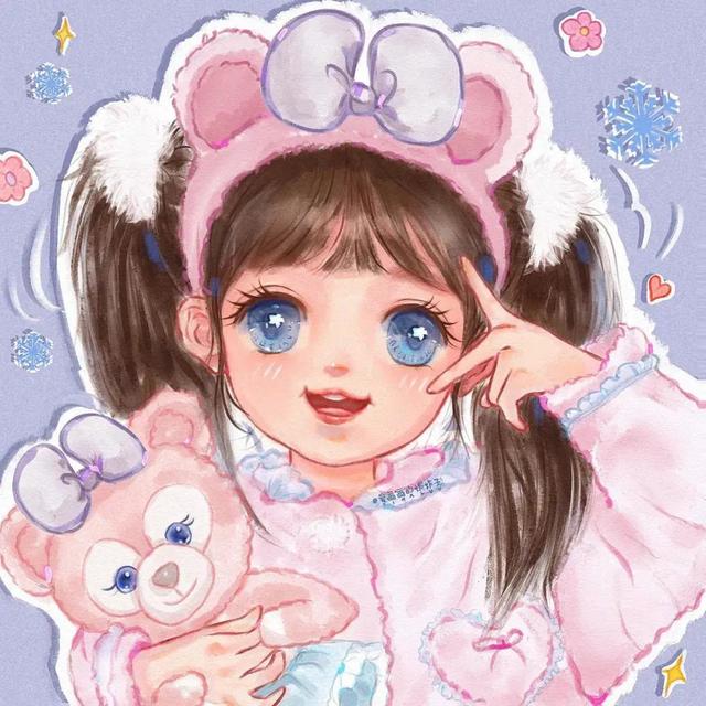 好看又可爱的闺蜜头像，超可爱的闺蜜头像✨微信（超美超可爱的手绘女生闺蜜头像）