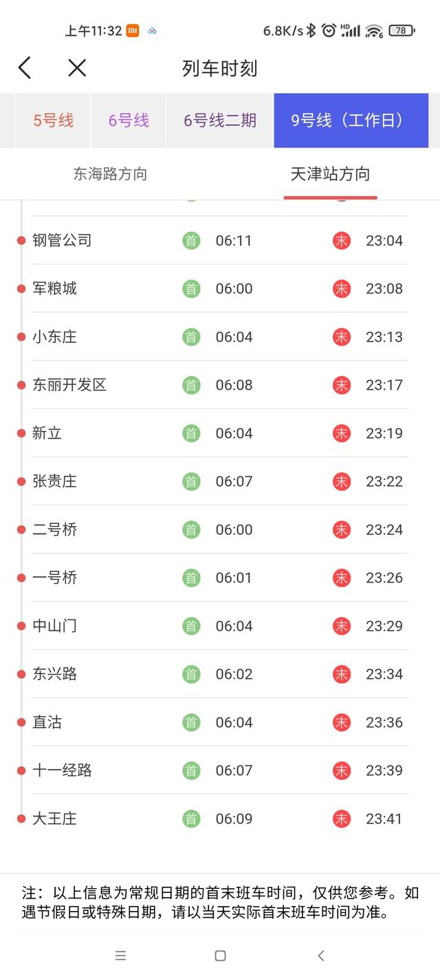 天津地铁2号线线路图，天津地铁2号线最新消息（天津地铁各线路首末班车时刻表）
